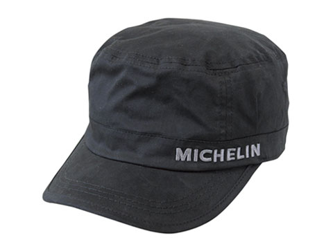 Michelin（ミシュラン）ワークキャップ，ブラック，ツイル素材