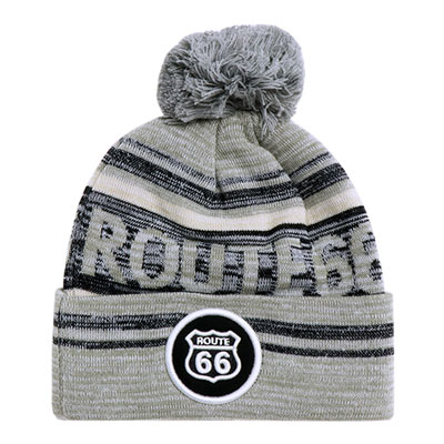Route.66（ルート66）ニットキャップ，グレー