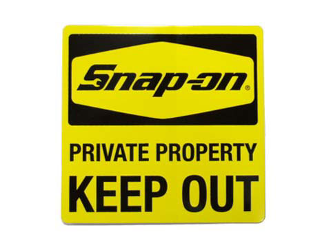 Snap-on（スナップオン）ステッカー「KEEP OUT DECAL」