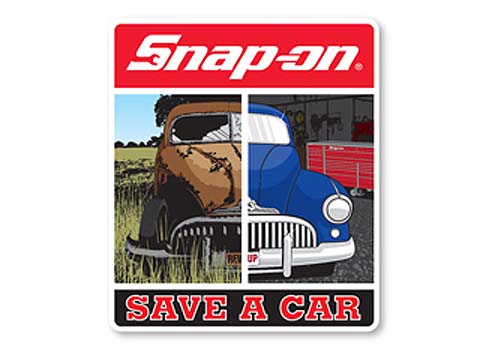 Snap-on（スナップオン）ステッカー「SAVE A CAR DECAL」