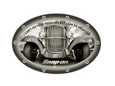 Snap-on（スナップオン）ステッカー「FIX CAR OVAL DECAL」