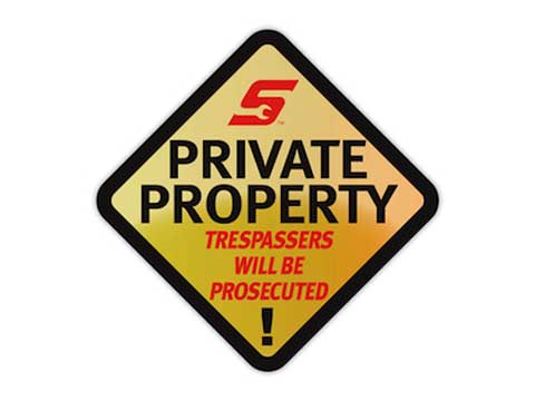 Snap-on（スナップオン）ステッカー「PRIVATE PROPERTY DECAL」
