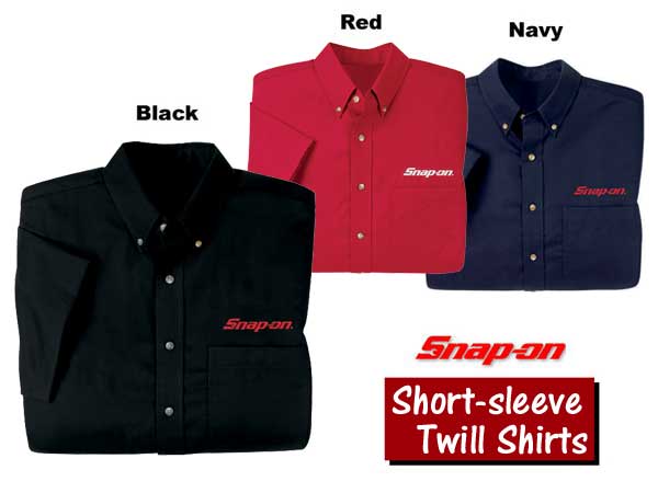 Snap-on（スナップオン）半袖シャツ「SHORT SLEEVE TWILL SHIRT」