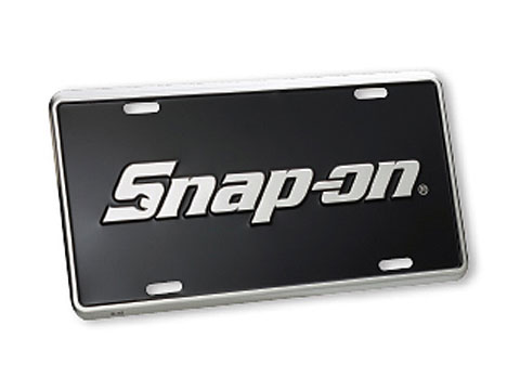 Snap-on（スナップオン）ライセンスプレート「BLACK METAL LICENSE PLATE」