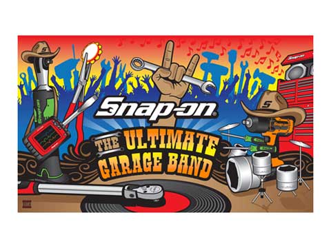 Snap-on（スナップオン）ビーチタオル,2018「GARAGE BAND TOWEL」