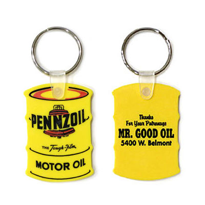 Pennzoil（ペンズオイル）ラバーキーホルダー オイル缶型