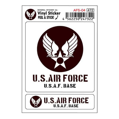 U.S.AIR.FORCE（U.S.エアーフォース）ステッカーセット PURPLE