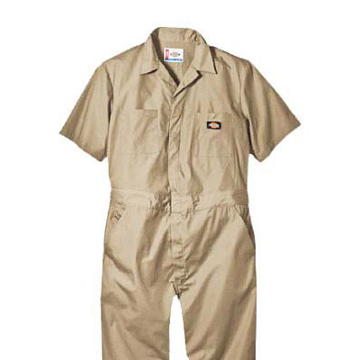 Dickies（ディッキーズ）ショートスリーブカバーオール カーキ