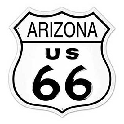 Route.66（ルート66）ティンサイン「RT.66 SHIELD - ARIZONA」