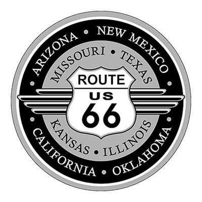 Route.66（ルート66）アルミサイン「RT.66 ROUND」