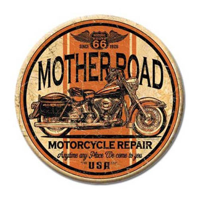 Route.66（ルート66）ティンサイン「RT.66 ROUND - MOTHER ROAD」