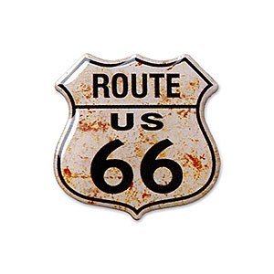 Route.66（ルート66）ピンバッジ「RT.66 SHIELD - RUSTY」