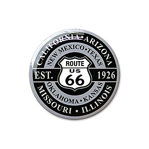 Route.66（ルート66）ピンバッジ「RT.66 SHIELD - ROUND」