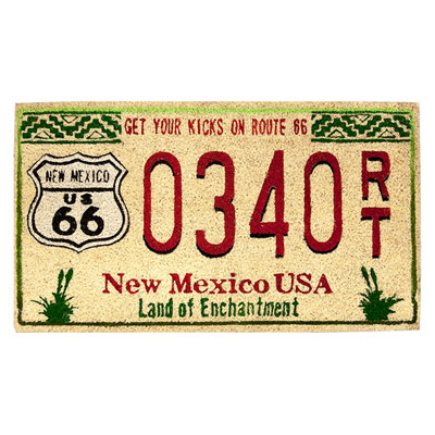 Route.66（ルート66）室外玄関用フロアマット「ROUTE 66 - NEW MEXICO」