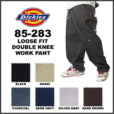 実寸W29L29 genuine Dickies ダブルニー ディッキーズ黒