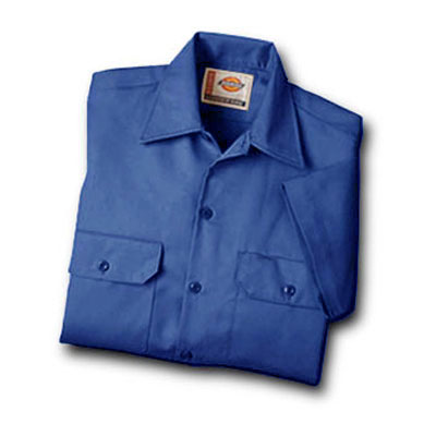【取寄限定カラー】Dickies（ディッキーズ）ワークシャツ ショートスリーブ<半袖> ロイヤルブルー
