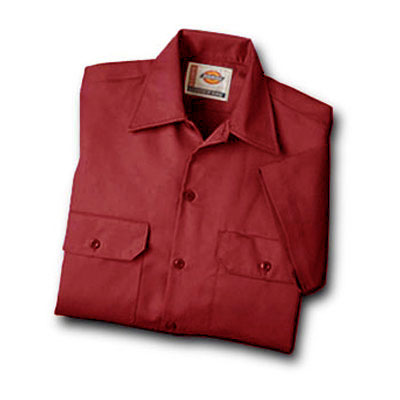 【取寄限定カラー】Dickies（ディッキーズ）ワークシャツ ショートスリーブ<半袖> イングリッシュレッド