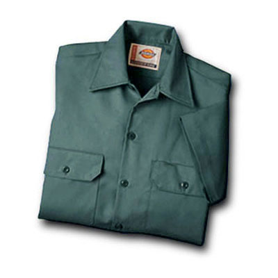 【取寄限定カラー】Dickies（ディッキーズ）ワークシャツ ショートスリーブ<半袖> リンカーングリーン