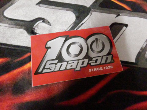 Snap On スナップオン ステッカー 100th Red Decal 正栄機工輸入センター