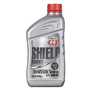 Phillips 66（フィリップス66）シールドチョイスモーターオイル SAE 5W-30，クオート缶（0.95L）