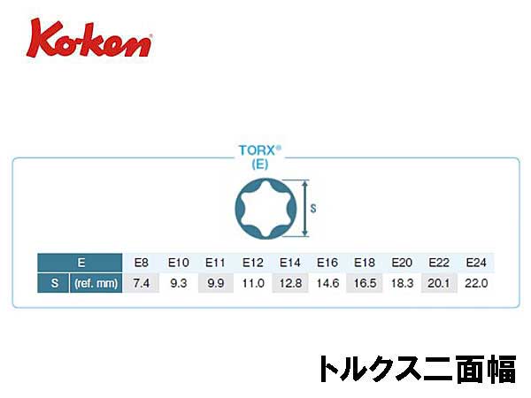 Ko-ken（コーケン/山下工業研究所）1/2”トルクスソケット【品番 4425