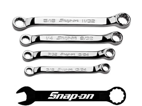 Snap-on（スナップオン）フランクドライブ ボックスレンチ/メガネレンチセット 10°オフセット ミジェット（インチ）