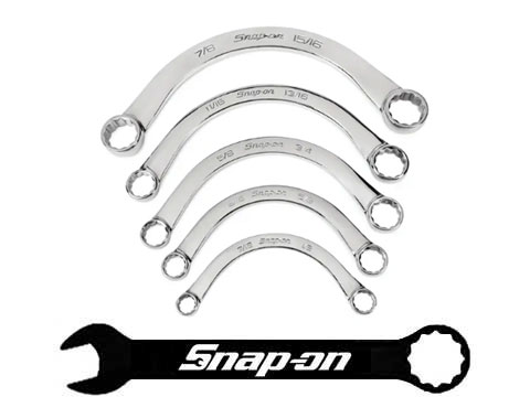 Snap-on（スナップオン）フランクドライブ 特殊形状ボックスレンチ/メガネレンチセット ハーフムーン（インチ）