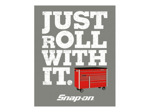 Snap-on（スナップオン）ステッカー「ROLL WITH IT DECAL」