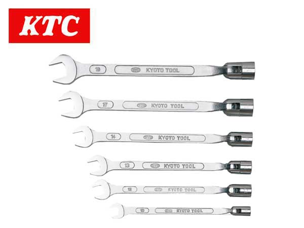 KTC（ケーティーシー/京都機械工具）フレックスソケットスパナセット,フレックスコンビレンチセット（ミリ）