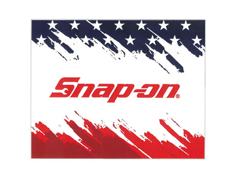 Snap-on（スナップオン）ステッカー「RED WHITE AND BLUE DECAL」