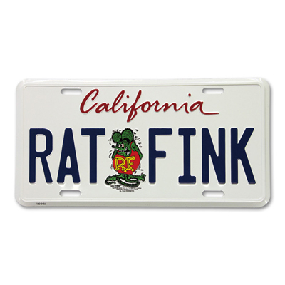 RatFink（ラットフィンク）カリフォルニア ライセンスプレート