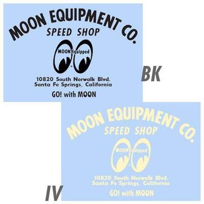 Mooneyes（ムーンアイズ）MOON EQUIPMENT SPEED SHOP 文字抜き ロゴ ステッカー