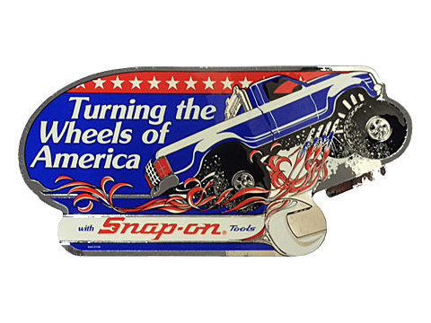 Snap-on（スナップオン）ステッカー「TURNING THE WHEELS DECAL」（廃版品）