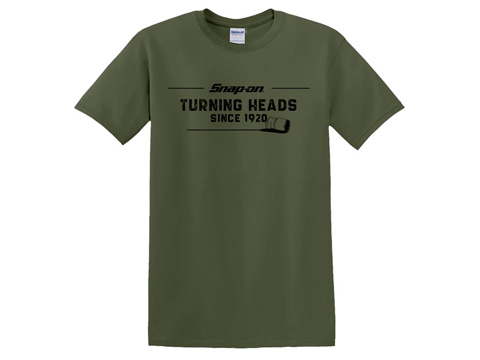 Snap-on（スナップオン）ティーシャツ「GREEN TURNING HEADS TEE」