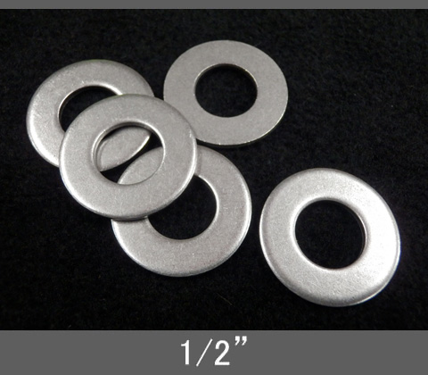 インチネジ 平ワッシャー 1/2”