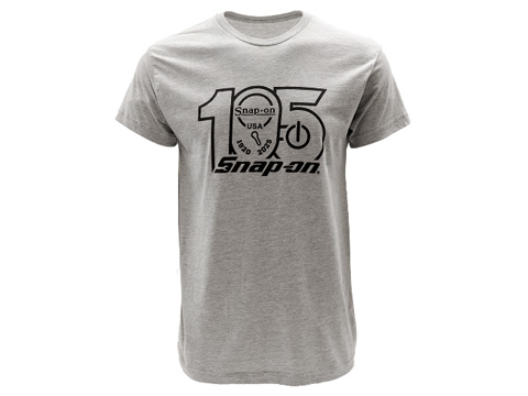 Snap-on（スナップオン）ティーシャツ「GREY 105th LOGO TEE」
